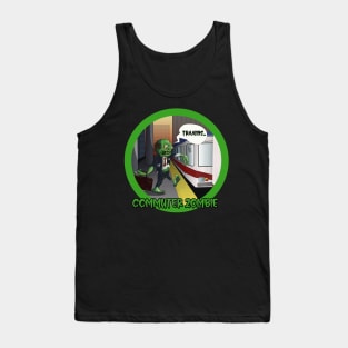 Commuter Zombie (green) Tank Top